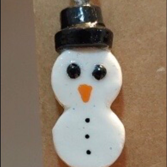 Snowman Earrings - Picture 2 of 4